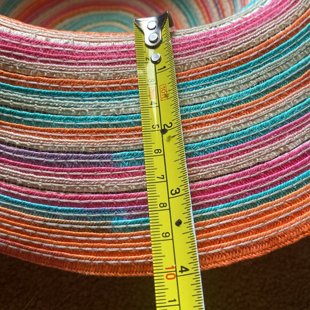 Colorful Wide Paper Brim Sun Hat - Picture 11 of 14